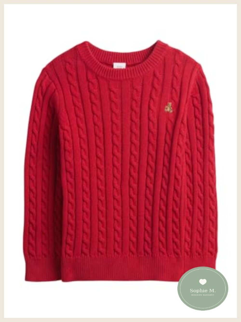 GAP Cable Crewneck Sweater Pullover Long Sleeve Boys